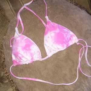 Shein Tye Dye Triangle Bikini Top
